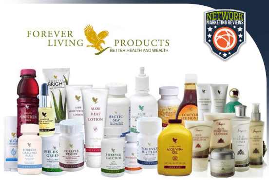 a selection of the products available at Forever Living