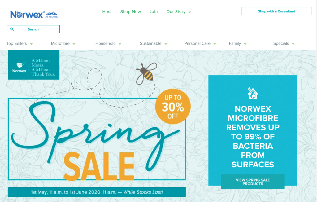 Norwex-website