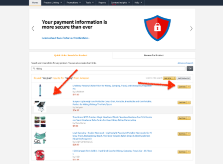 amazon-associates-hiking-links