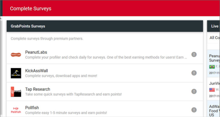 is grabpoints legit - online surveys