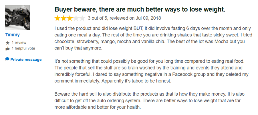 is isagenix a scam - level comment