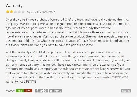 is-pampered-chef-a-scam-warranty-complaint