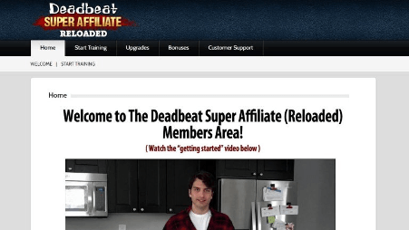 Is Deadbeat Super Affiliate a scam - website image