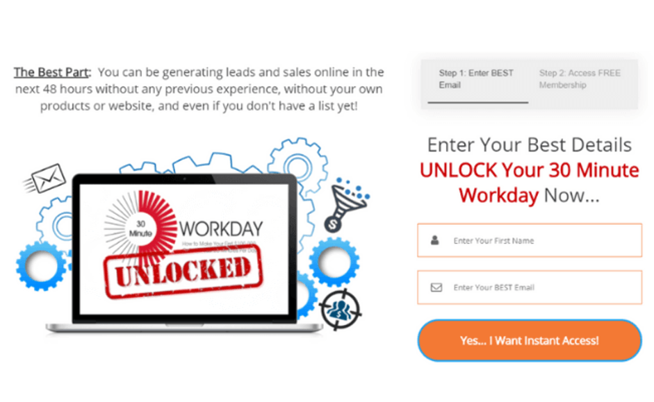 30 Day Workday - Registration Page