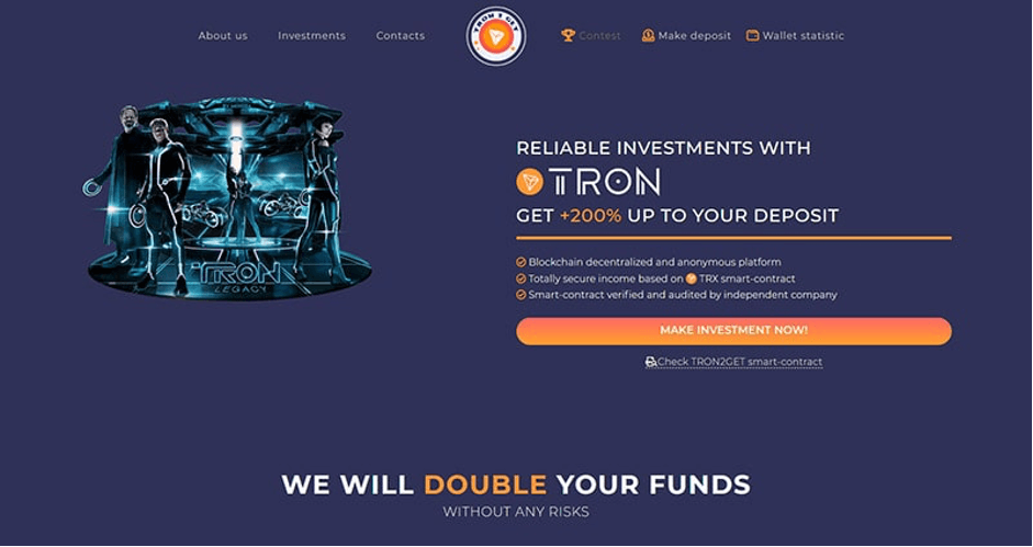 what-is-tron2get-landing-page