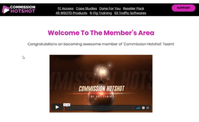 Commission Hotshot Review - Members Area