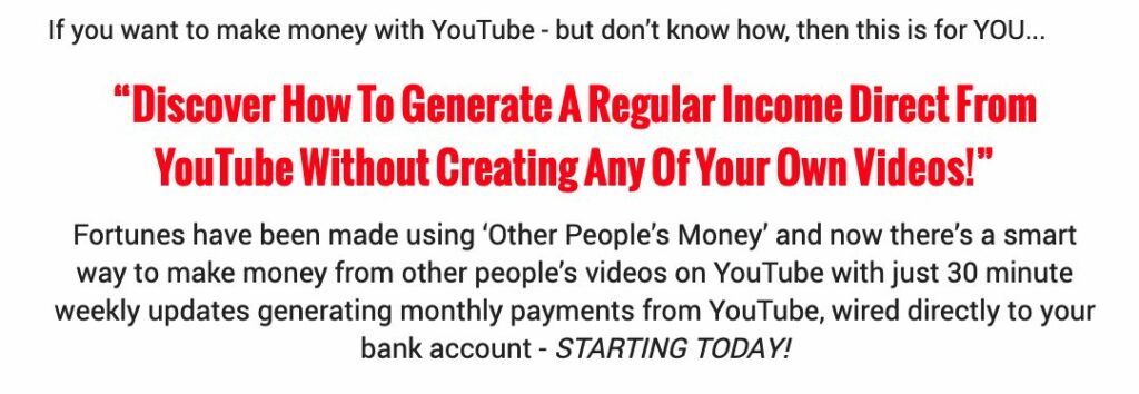 Youtube Secrets Review - Claims