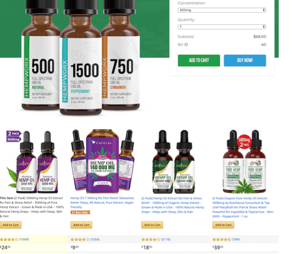 Is hempworx a scam - price comparison